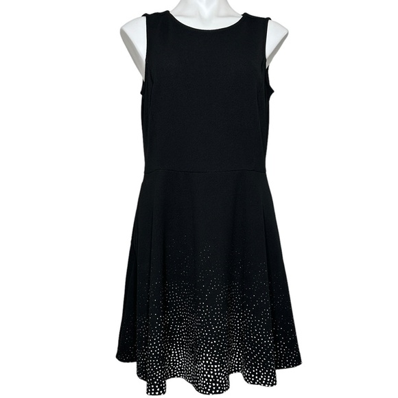 Apt. 9 black dress with white speckles NWT Large - Picture 3 of 6